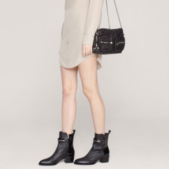 ALEXANDER WANG cross body little black leather bag - Picture 6 of 7